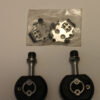 Speedplay Frog Clipless Pedals Cleats Set Vintage Black Silver Steel Road MTB Pkg 2